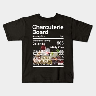 Charcuterie Board Nutrition Facts Matching Kids T-Shirt